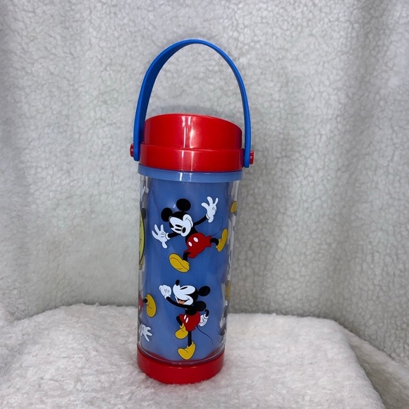 Disney Sippy cup Mickey Mouse Magical changeing color 10" with carrying handle - Picture 7 of 10
